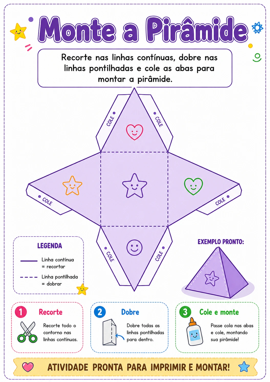 Cartazes de sólidos geométricos 3